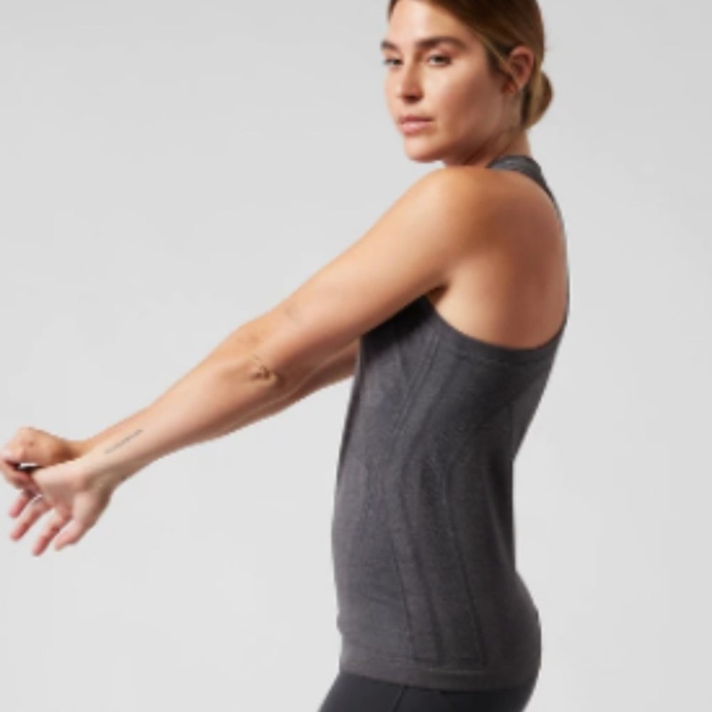 Athleta momentum heather racerback tank top size XL